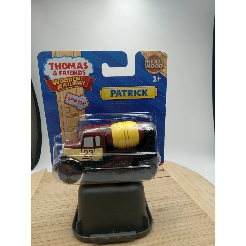 Patrick Cement Truck for the Thomas Wooden Railway System New Wear On Cardboard